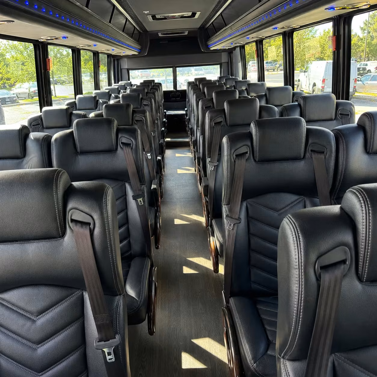 28 passenger minibus inside