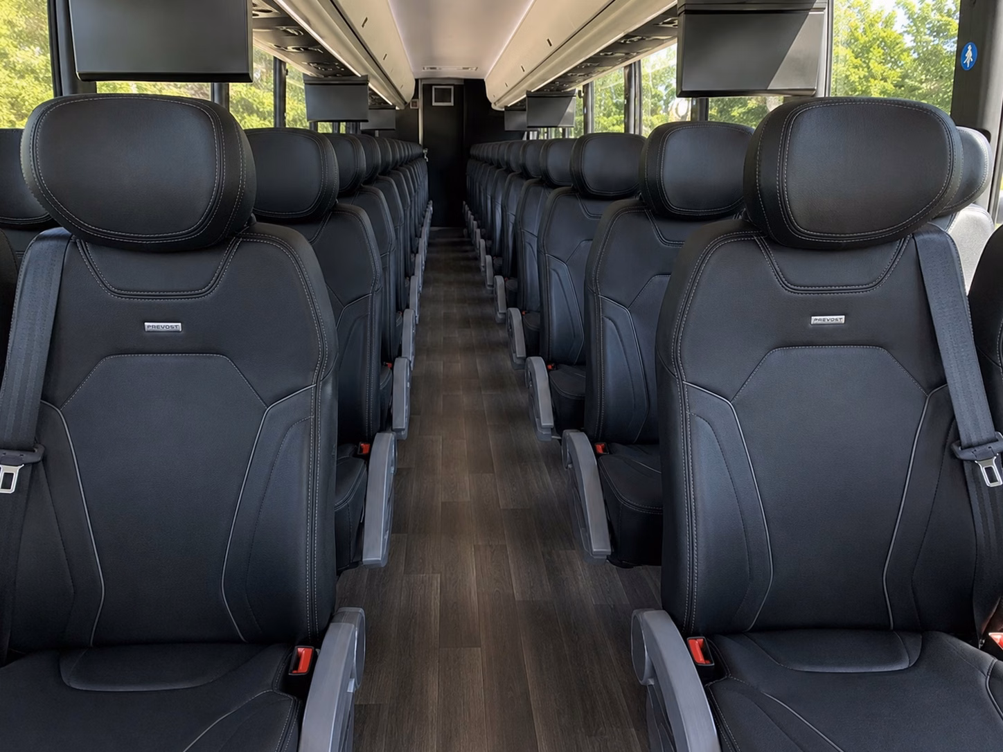 portland charter bus interior gallery